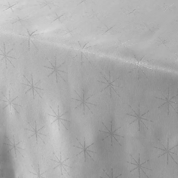 Nappe rectangulaire (L300 cm) Etoiles Grise 2