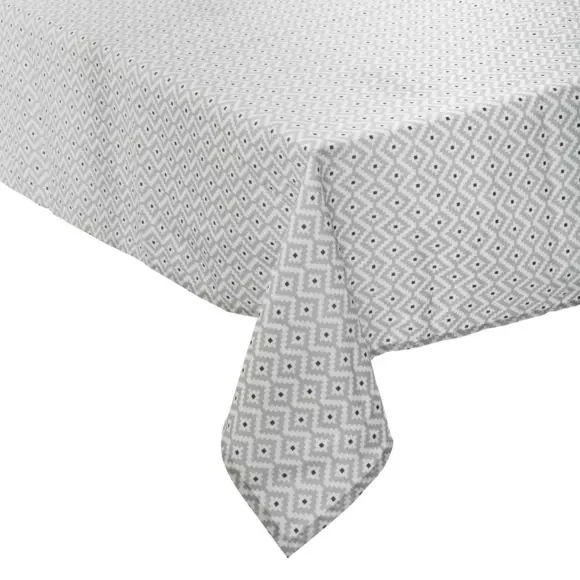Nappe rectangulaire anti tache (L240 cm) Etnik Grise 3