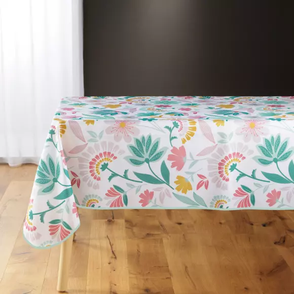 Nappe rectangulaire anti-taches (L240 cm) Indiana Jaune  3