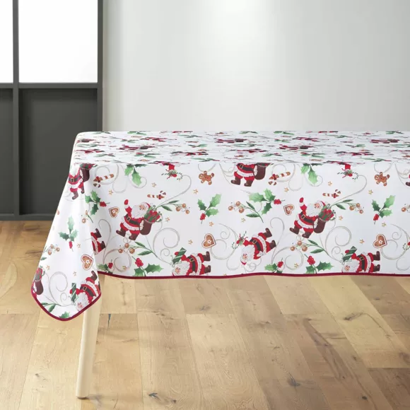 Mantel anti-manchas Père Noël L240 cm Blanco