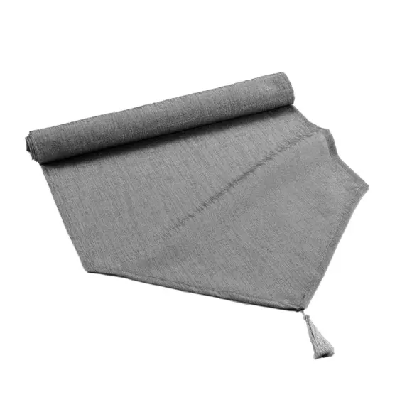Camino de mesa (140 cm) Gris plateado  2