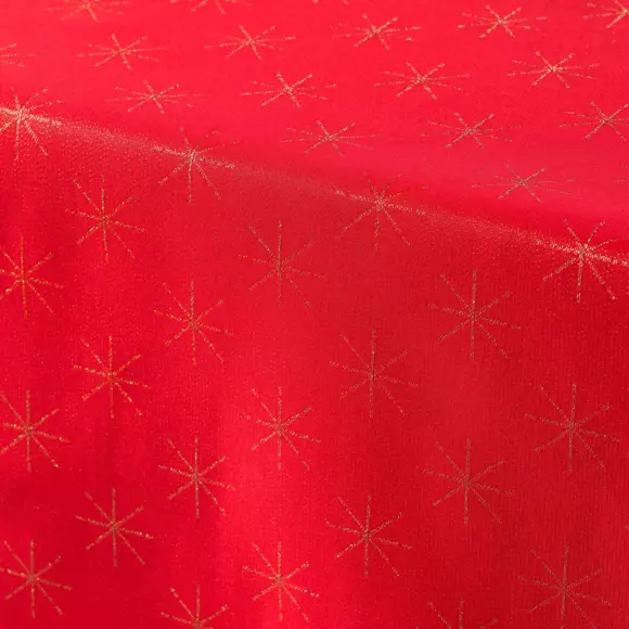 Mantel rectangular (L240 cm) Estrellas rojas  2