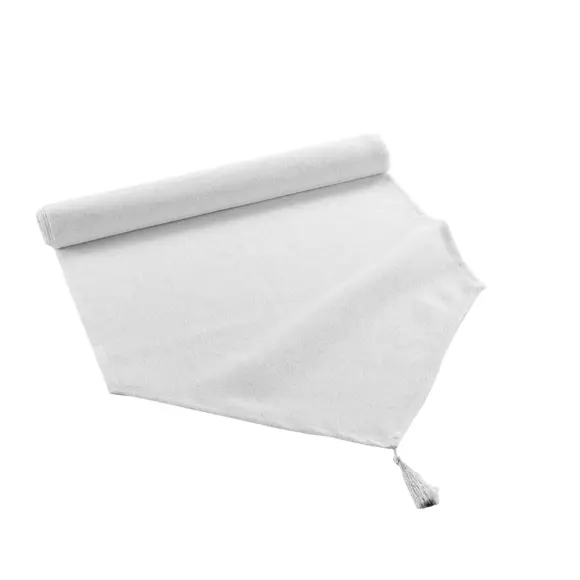 Camino de mesa (140 cm) Silvery Blanco 2