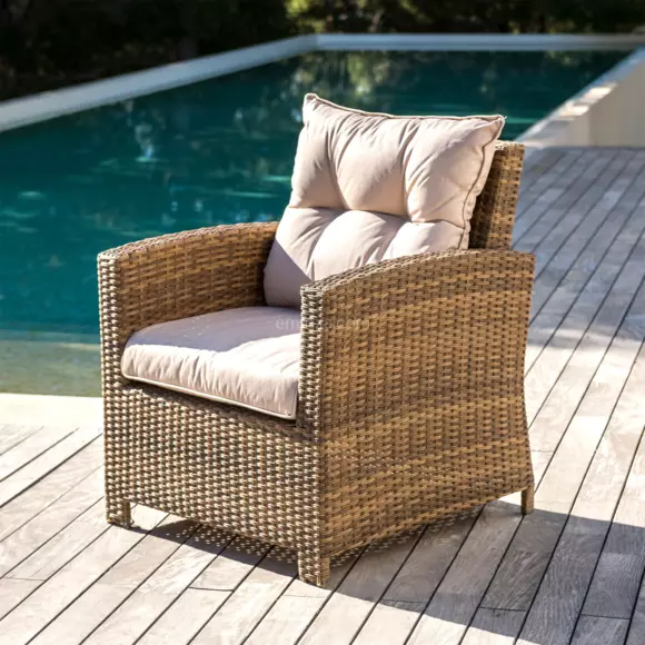 Salon de jardin Tivoli Naturel/Beige - 7 places 3