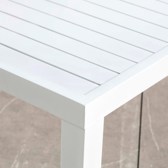 Mesa de jardín rectangular  Aluminio Murano (8 pers.) - Blanco 2