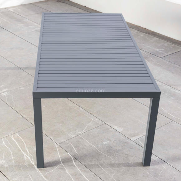 Table de jardin 8 places Aluminium Murano (210 x 100 cm) - Gris ardoise 3