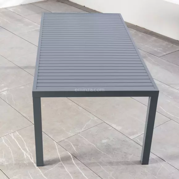 Mesa de jardín rectangular  Aluminio Murano (8 pers.) - Gris pizarra 3