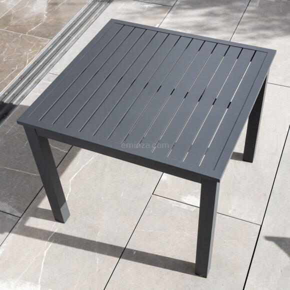 Table de jardin 4 places Aluminium Murano (89 x 89 cm) - Gris Anthracite 4