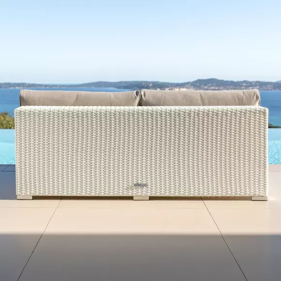 Chauffeuse de jardin 2 places Palma - Blanche 3