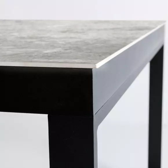 Mesa de jardín 10 personas Aluminio/Cerámica Kore (240 x 120 cm) - Gris antracita 3