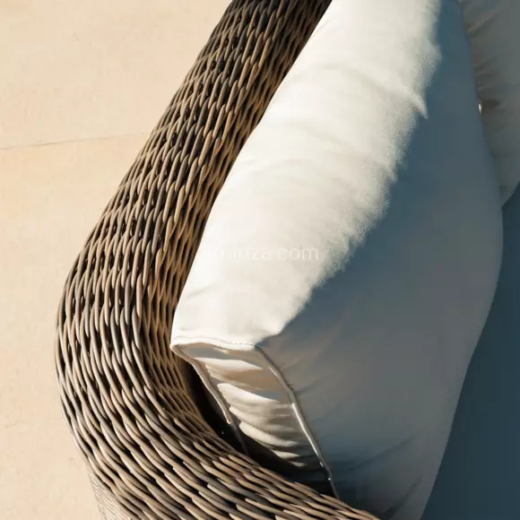 Canapé de jardin 3 places Calvi - Sepia/Ecru 2