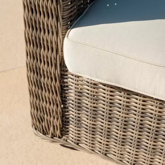 Canapé de jardin 3 places Calvi - Sepia/Ecru 3