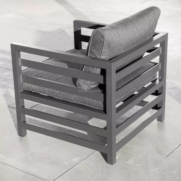 Salon de jardin Marbella Gris anthracite - 5 places 2