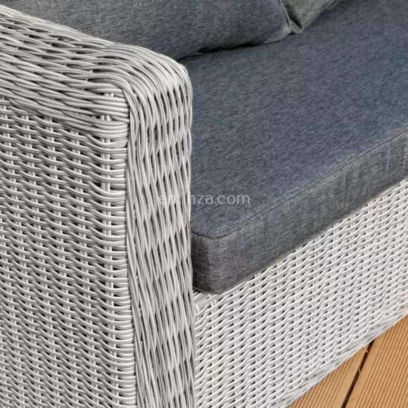Conjunto de jardín de esquina Calvi Gris - 5 plazas 4