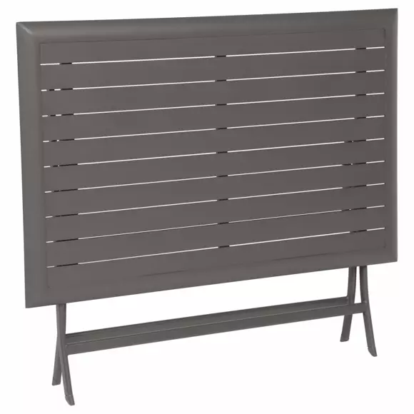Mesa de jardín plegable Aluminio Azua (4 pers.) - Marrón 8