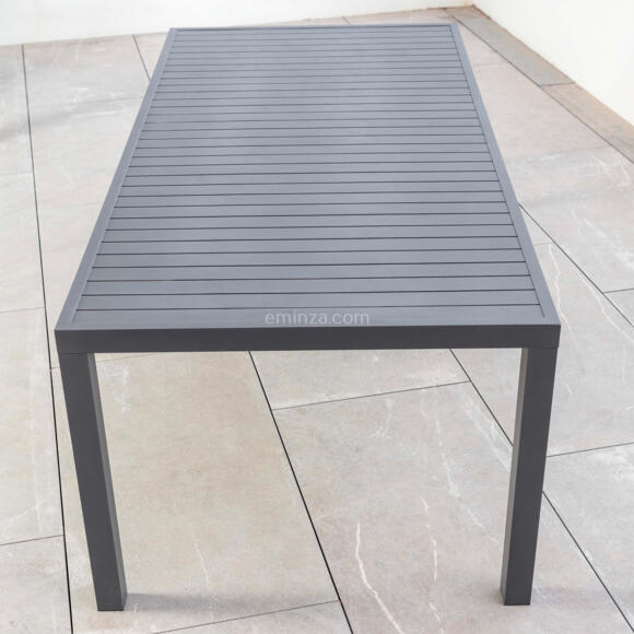 Table de jardin 8 places Aluminium Murano (210 x 100 cm) - Gris anthracite 3