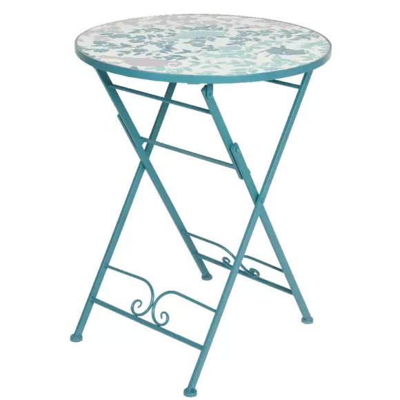 Mesa bistro Minca Mosaico azul 3