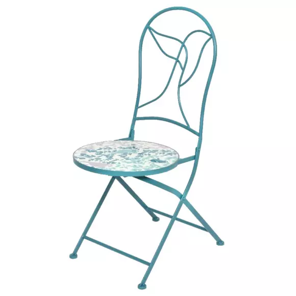 Minca Silla Bistro Mosaico Azul 3