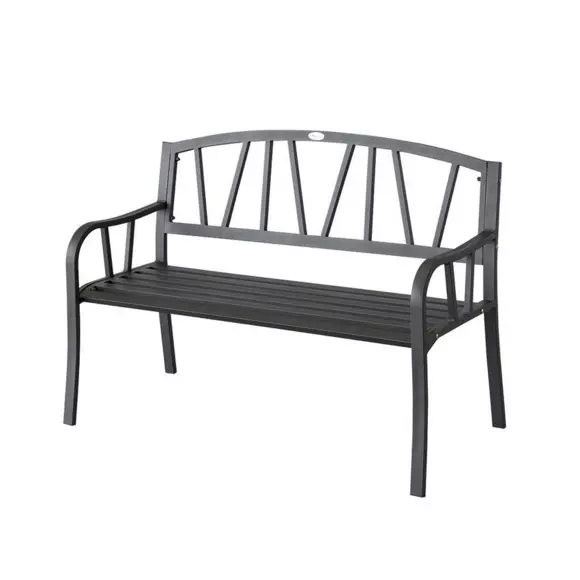 Banco de jardín Alvernia - Negro 3