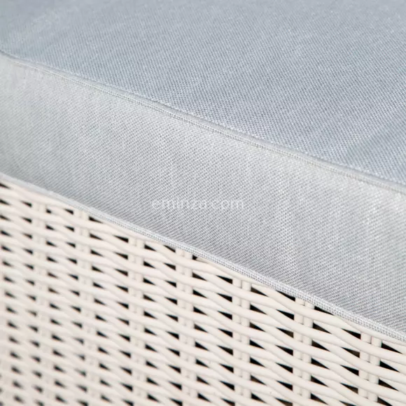 Fauteuil de jardin Calvi - Blanc/Gris clair 3