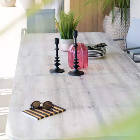 Mesa de jardín extensible Aluminio Pulpy (12 pers) - Gris 2