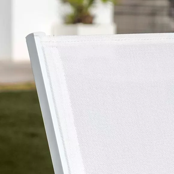 Silla de jardín alu apilable Murano - Blanco 3