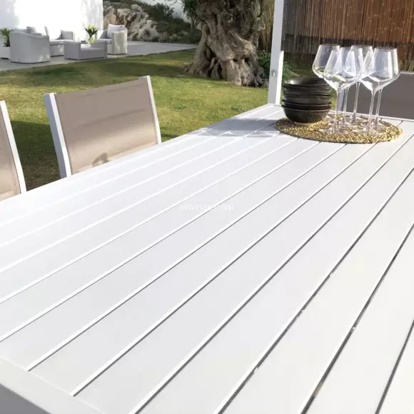 Mesa alta Aluminio Murano - Blanco 2
