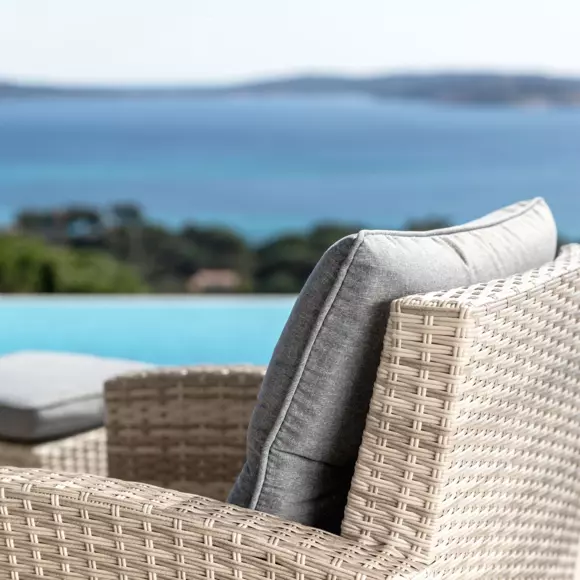 Sillón de jardín con reposabrazos Tivoli - Gris 3