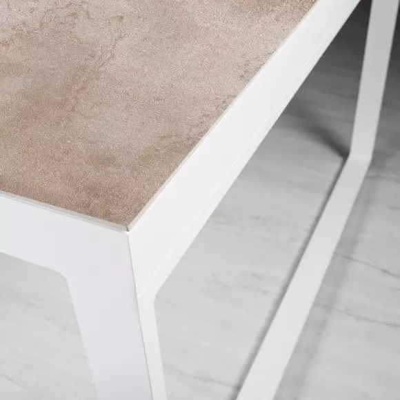 Tuintafel 10 zitplaatsen Aluminium/Keramiek Kore (240 x 120 cm) - Wit 3