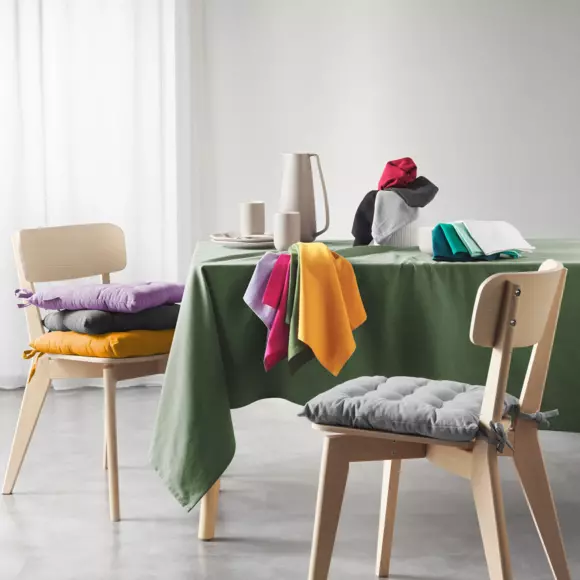 Tovaglia rettangolare cotone riciclato (L240 cm) Mistral Nero 2