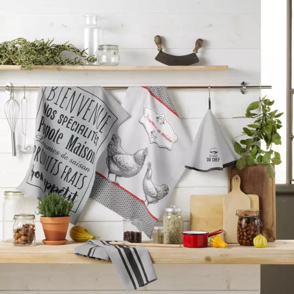 Torchon (70 cm) Comptoir Gris 2