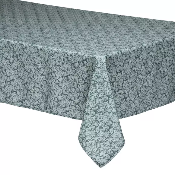 Mantel rectangular anti manchas (L300 cm) Thais Verde 2