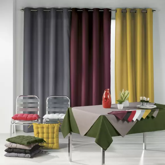 Nappe rectangulaire anti tache (L200 cm) Essentiel Bordeaux 2