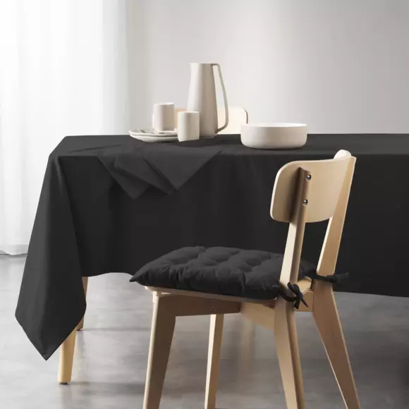 Set di 3 tovaglioli cotone riciclato (40 cm) Mistral Nero 2