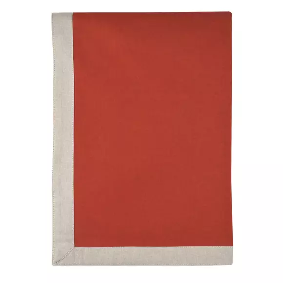 Nappe rectangulaire (L240 cm) Duo Terracotta 2