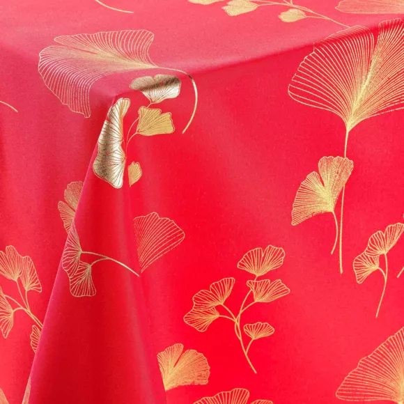 Mantel rectangular (L240 cm) Bloomy Rojo