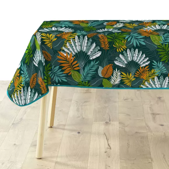Nappe rectangulaire PVC (L240 cm) Panazio Bleue 3