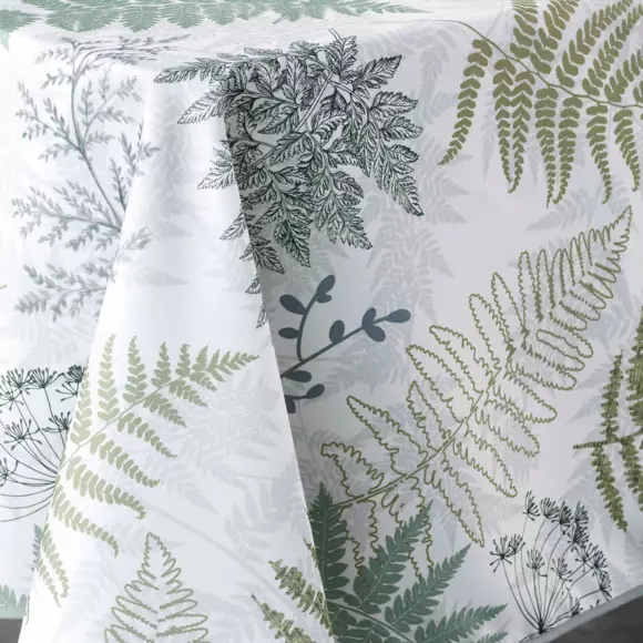 Nappe rectangulaire (L240 cm) Melisandre Verte 2