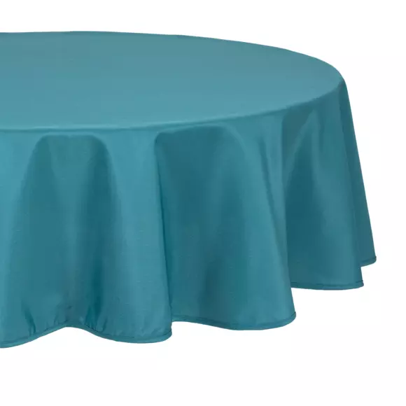 Mantel redondo anti manchas (D180 cm) Mina Azul trullo 2