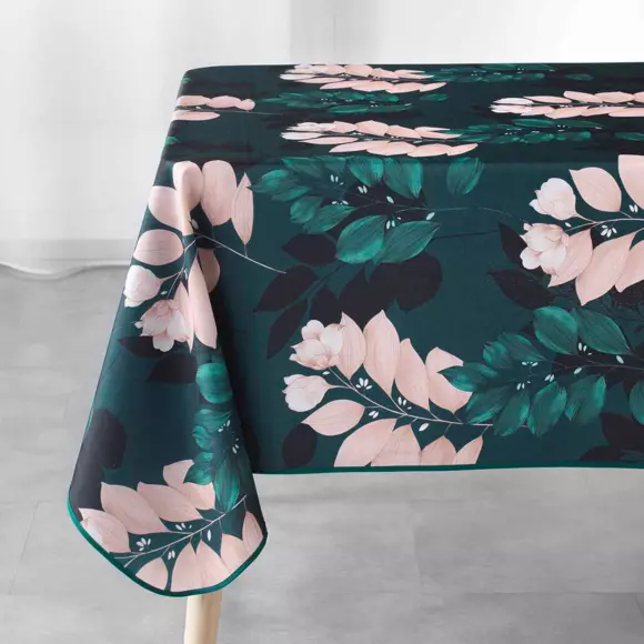 Nappe rectangulaire (L240 cm) Belline Vert émeraude 3