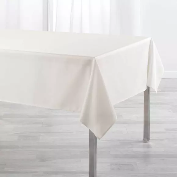 Nappe rectangulaire enduite (L250 cm) Newton Ecru 2