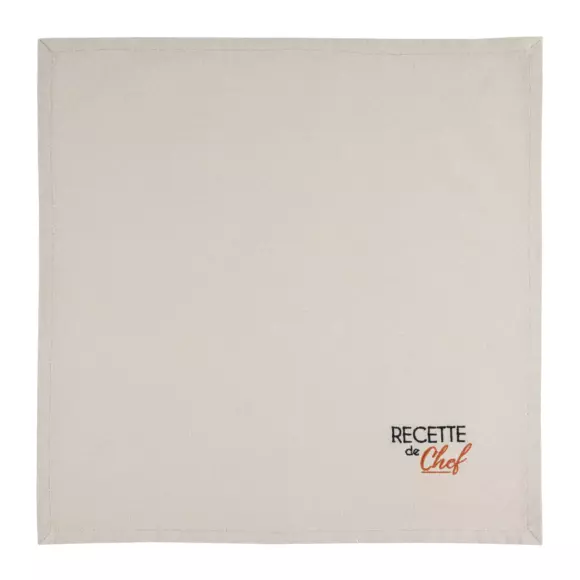 Lot de 2 serviettes coton Duo Terracotta 3