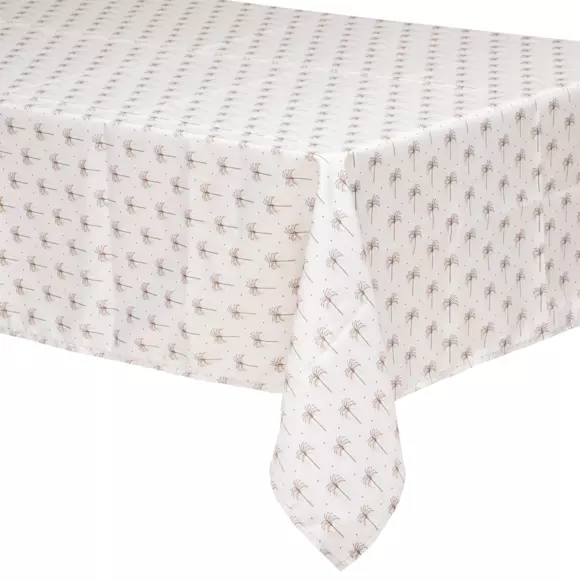 Mantel rectangular anti manchas (L300 cm) Palm Marfil 2