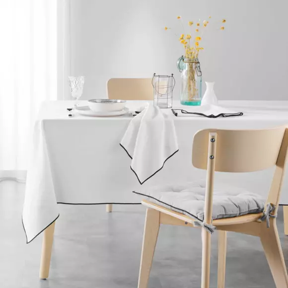 Set di 3 tovaglioli cotone riciclato Mistraline Bianco 2