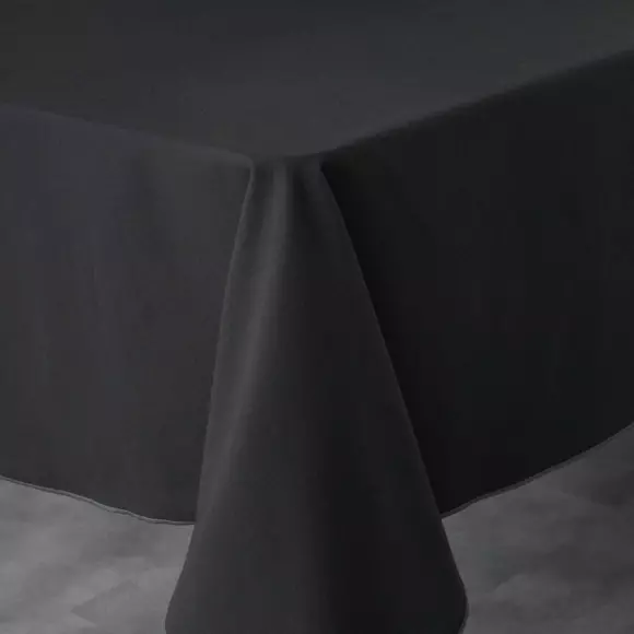 Nappe rectangulaire coton recyclé (L240 cm) Mistraline Noire 3