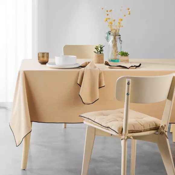 Juego de 3 servilletas algodón reciclado Mistraline Beige 2