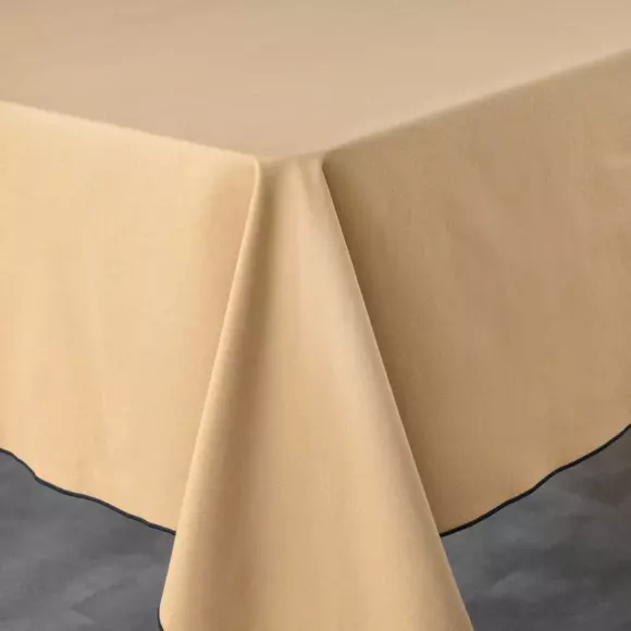 Nappe rectangulaire coton recyclé (L240 cm) Mistraline Beige 3