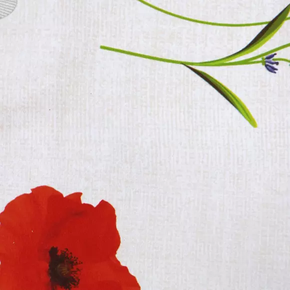 Nappe rectangulaire PVC (L240 cm) Sisteron Rouge  2