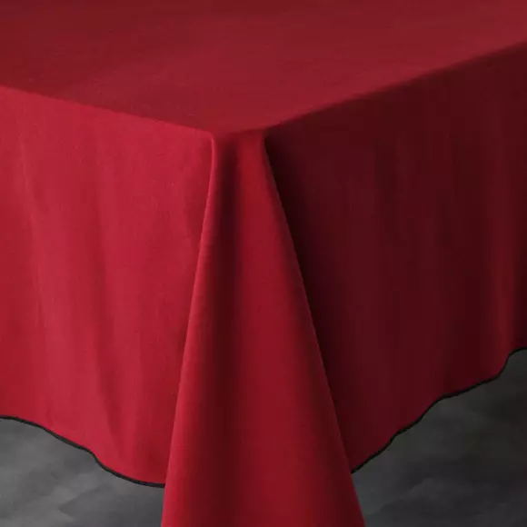 Mantel rectangular algodón reciclado (L240 cm) Mistraline Burdeos 3
