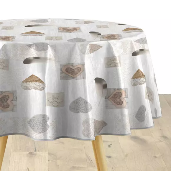 Mantel redondo PVC (D160 cm) Delicia Topo 3